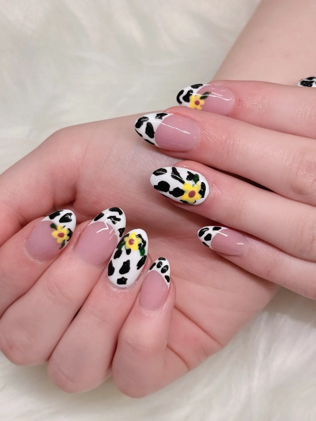 Animal-print nail art by V Nails Wainwright